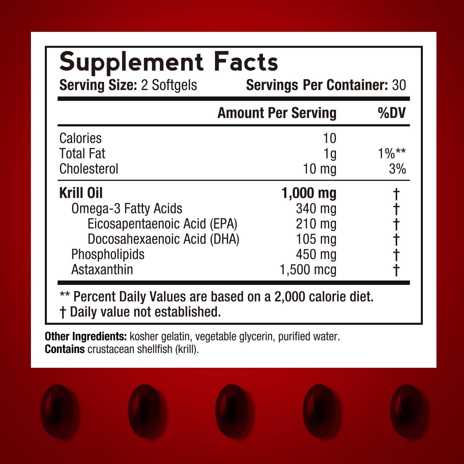 Iron Bisglycinate & Krill Oil Bundle for Blood, Energy, Joint, Brain, and Eye Health Support - Gluten-Free with Probiotics - 60 Capsules & 60 Softgels