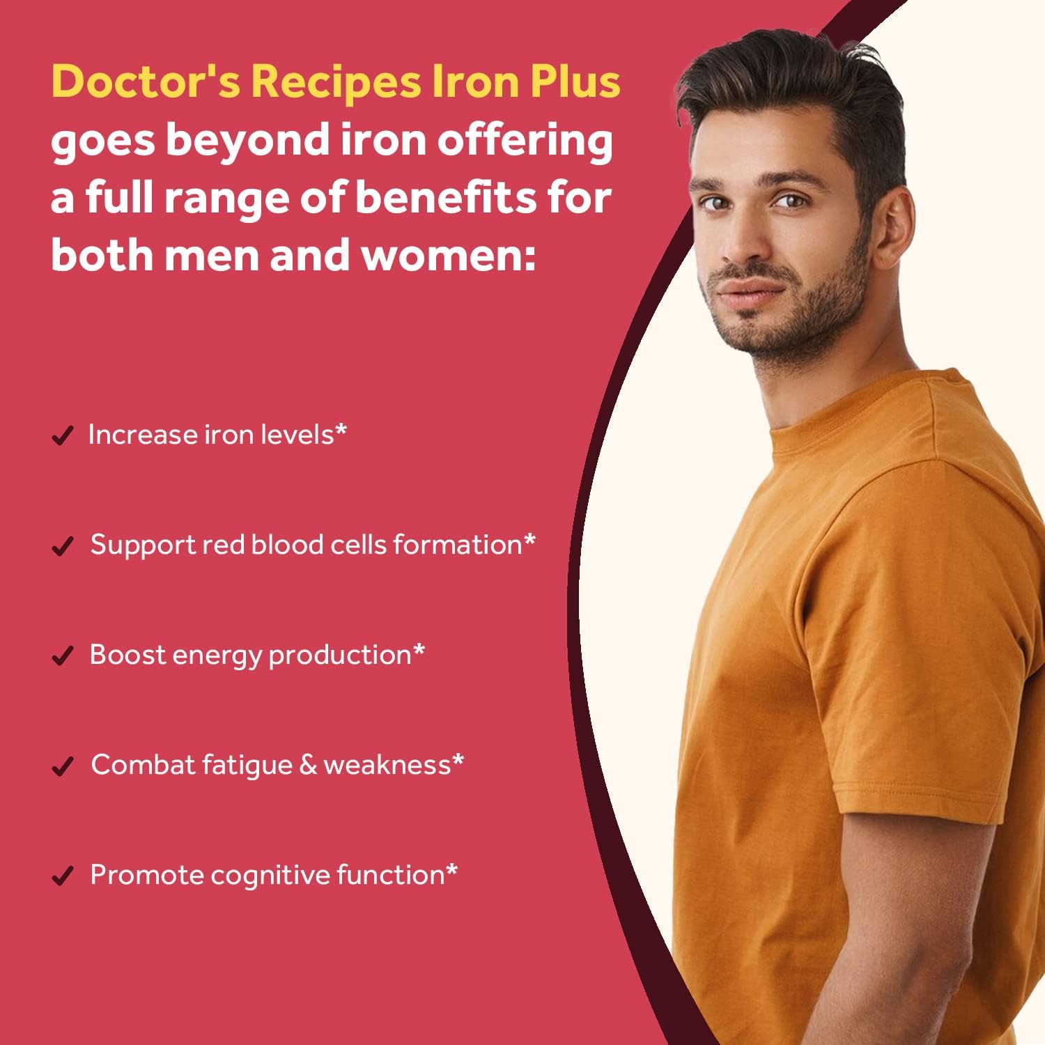 Iron Bisglycinate & Krill Oil Bundle for Blood, Energy, Joint, Brain, and Eye Health Support - Gluten-Free with Probiotics - 60 Capsules & 60 Softgels