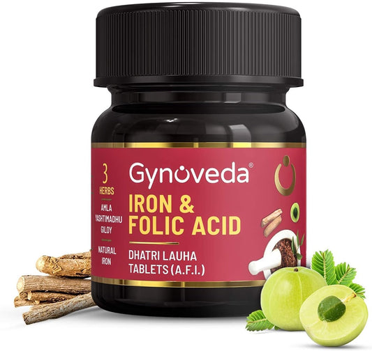Iron Folic Acid Supplement 60 Tablets - Boost Iron Levels and Support Overall Health with 1 Bottle