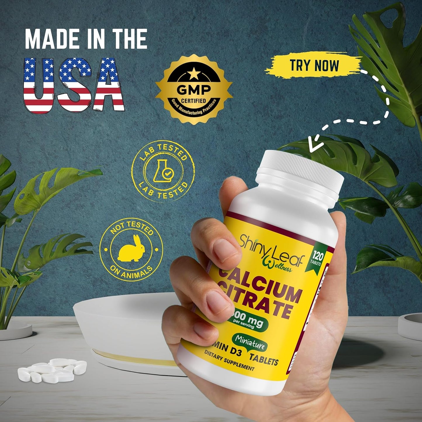 Iron-Free Bariatric Multivitamin with Calcium Citrate and Vitamin D3 - Easy Swallow Caplets, Unflavored - 30 Day Supply