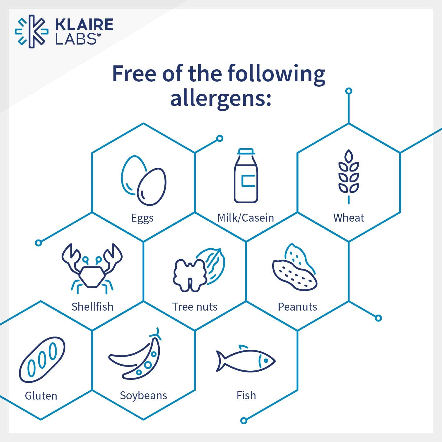 Iron-Free Klaire Labs Multi-Mineral Complex - Hypoallergenic Essential Trace Minerals with Copper & Zinc - 100 Capsules