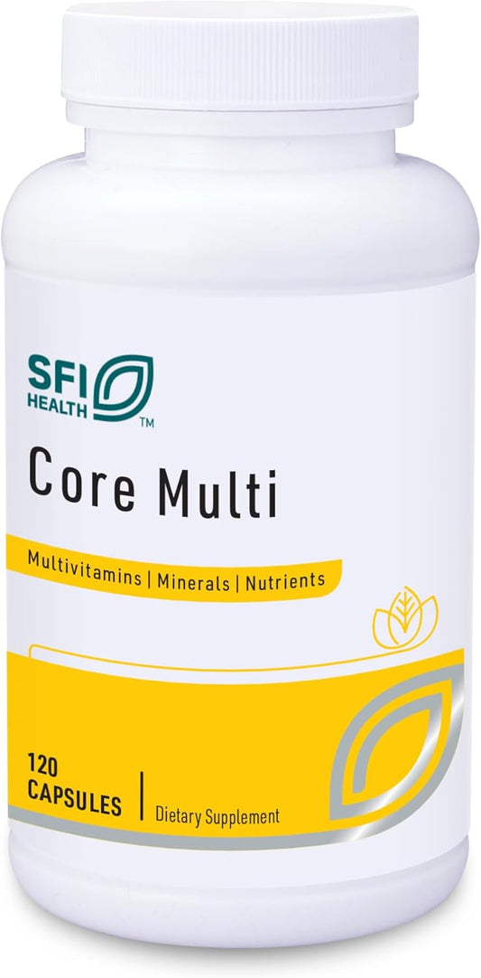 Iron-Free Multivitamin & Multimineral Supplement with Chelated Minerals - 120 Capsules for Men & Women by Klaire Labs