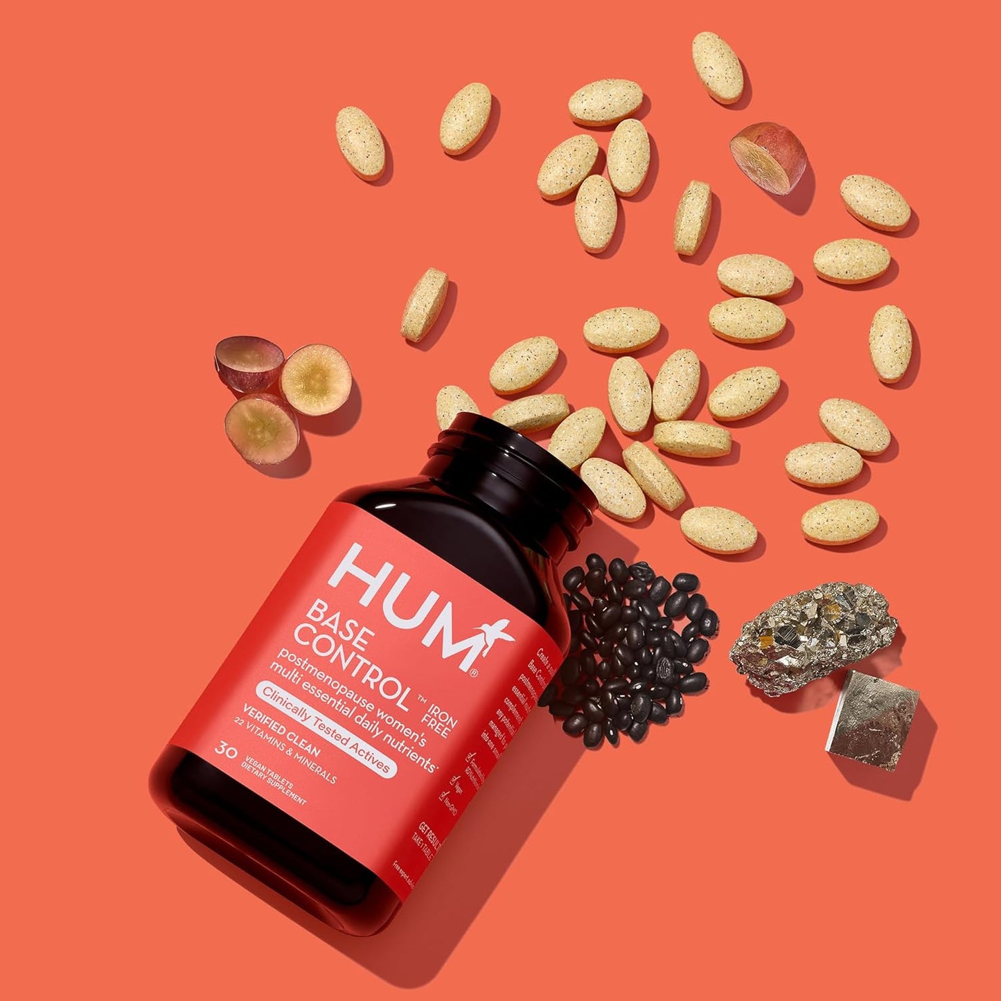 Iron-Free Women's Daily Mineral Supplement with B Complex, Vitamin C, 22 Micro-Nutrients - Postmenopausal Support - Non-GMO, Soy-Free, Gluten-Free - 30 Count