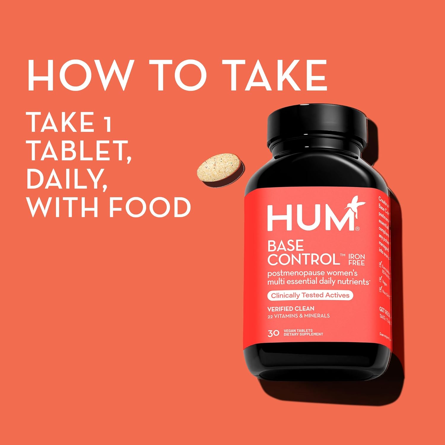 Iron-Free Women's Daily Mineral Supplement with B Complex, Vitamin C, 22 Micro-Nutrients - Postmenopausal Support - Non-GMO, Soy-Free, Gluten-Free - 30 Count