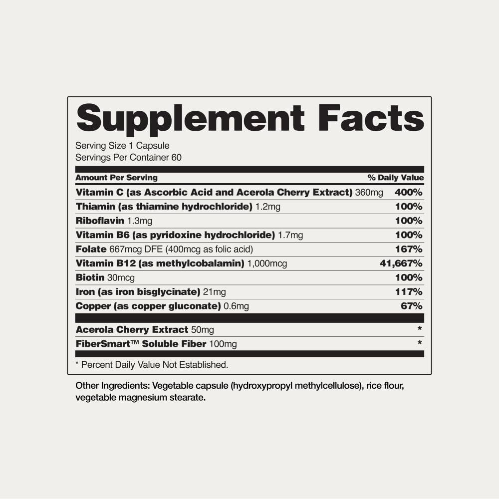 Iron Pills with 21mg Iron for Energy, Metabolism, & Digestion - Organic Nutrients, 60 Capsules - BoostGo Australia