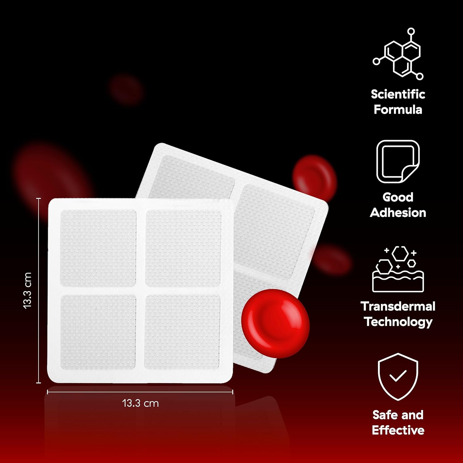 Iron Plus Patch for Women and Men - SILORAN Iron Patches (48 Days Supply)