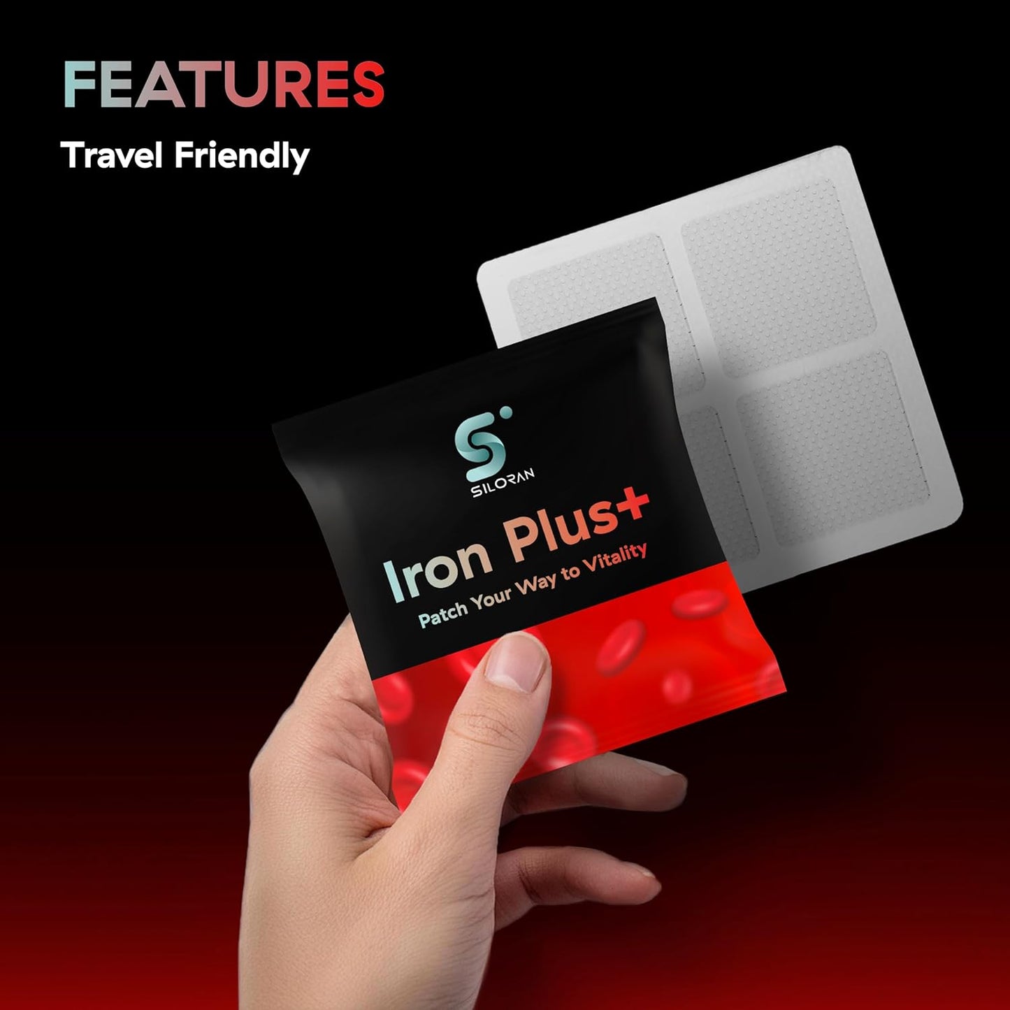 Iron Plus Patch for Women and Men - SILORAN Iron Patches (48 Days Supply)