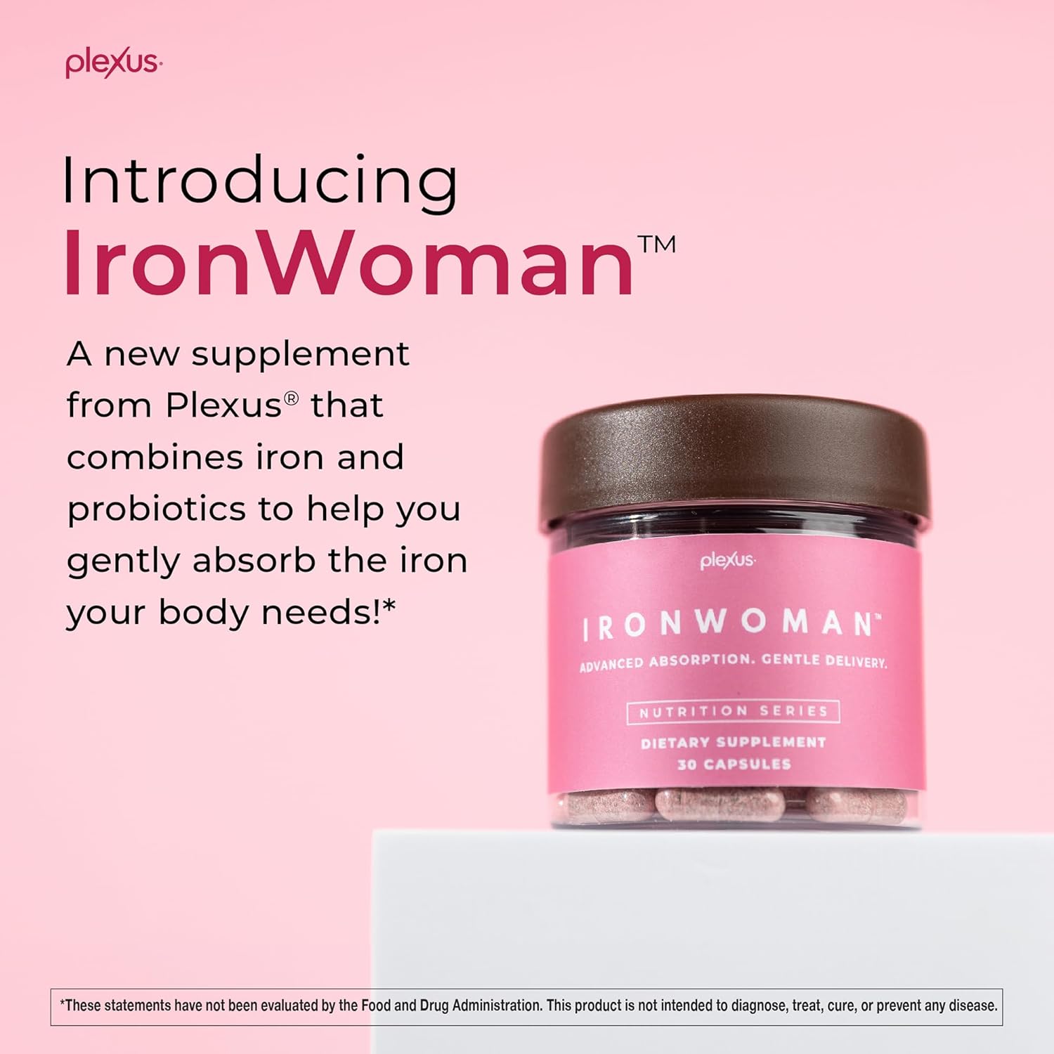 IronWoman™ Multivitamin Supplement with Plexus® Formula for Women's Health - Boost Energy and Support Immune System