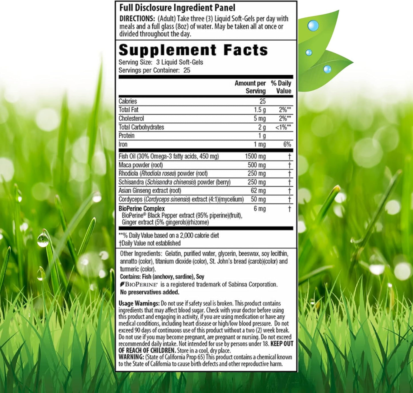 Irwin Naturals Ginza-Plus Maca & Rhodiola Liquid Softgels - Mental Balance & Stress Relief - 150 Softgels