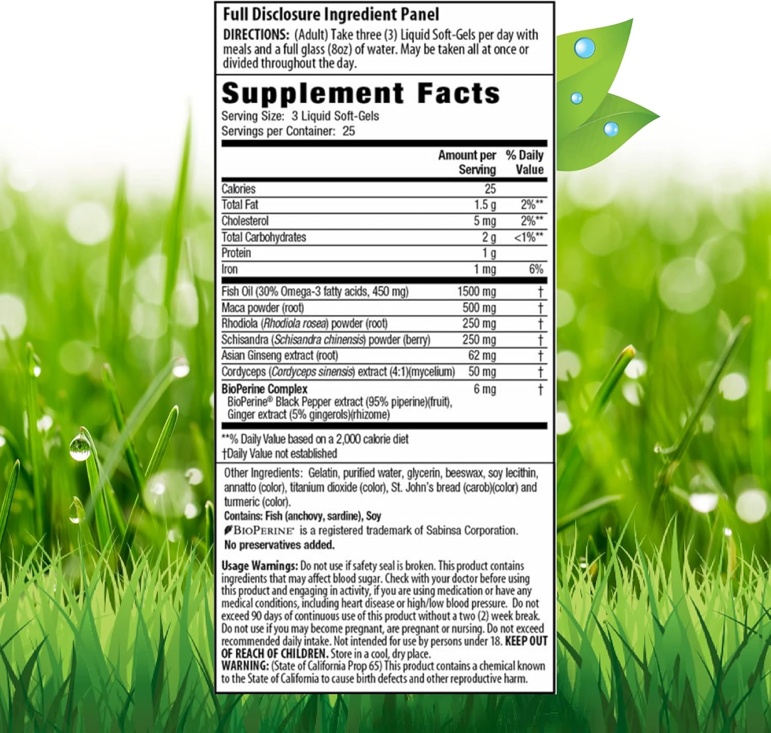 Irwin Naturals Ginza-Plus Maca & Rhodiola Liquid Softgels - Mental Balance & Stress Relief - 150 Softgels