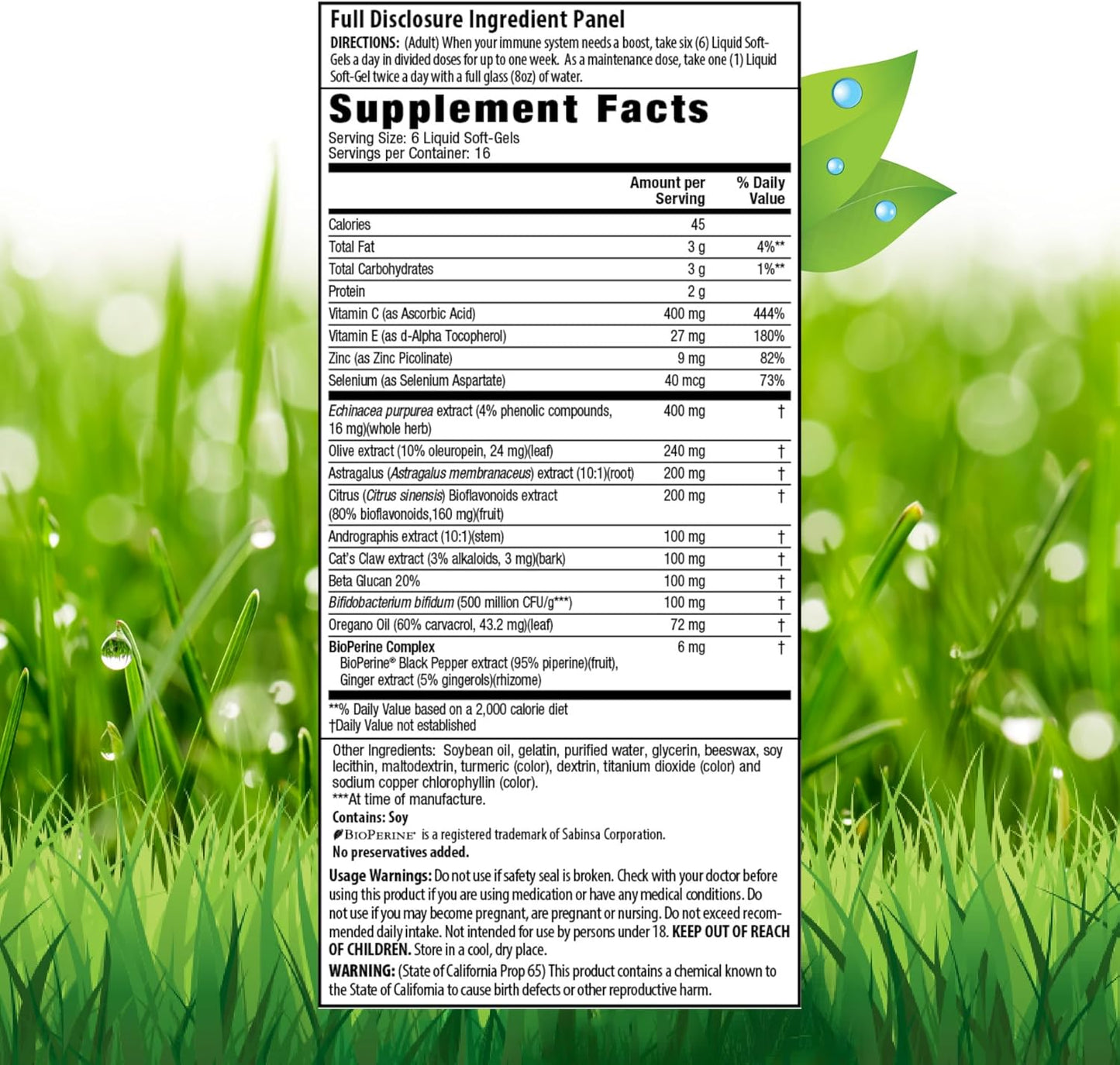 Irwin Naturals Immuno-Shield Liquid Softgels - Support Your Body's Defense System All Year Long