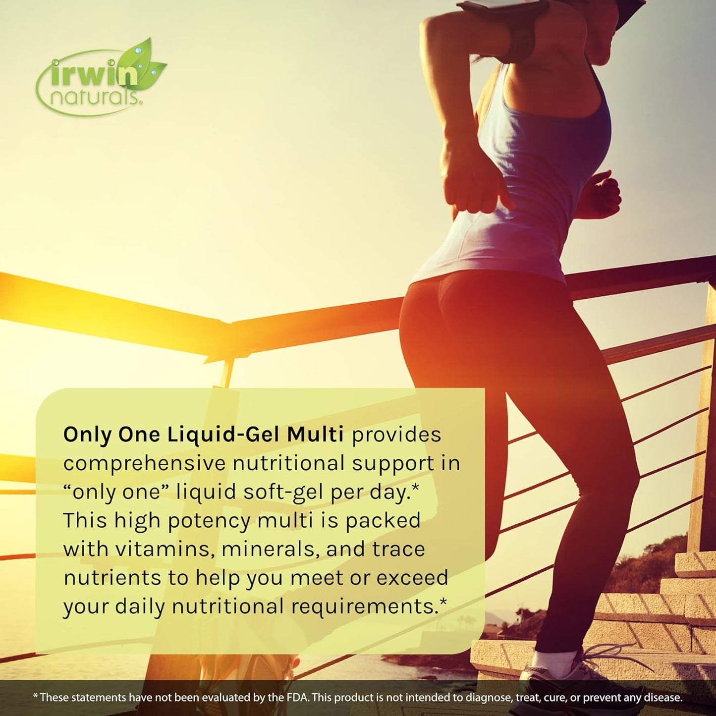 Irwin Naturals Only One Liquid-Gel Multi with Iron - 120 Liquid Soft-Gels - Omega-3 Oils, Antioxidants & Green Super Foods