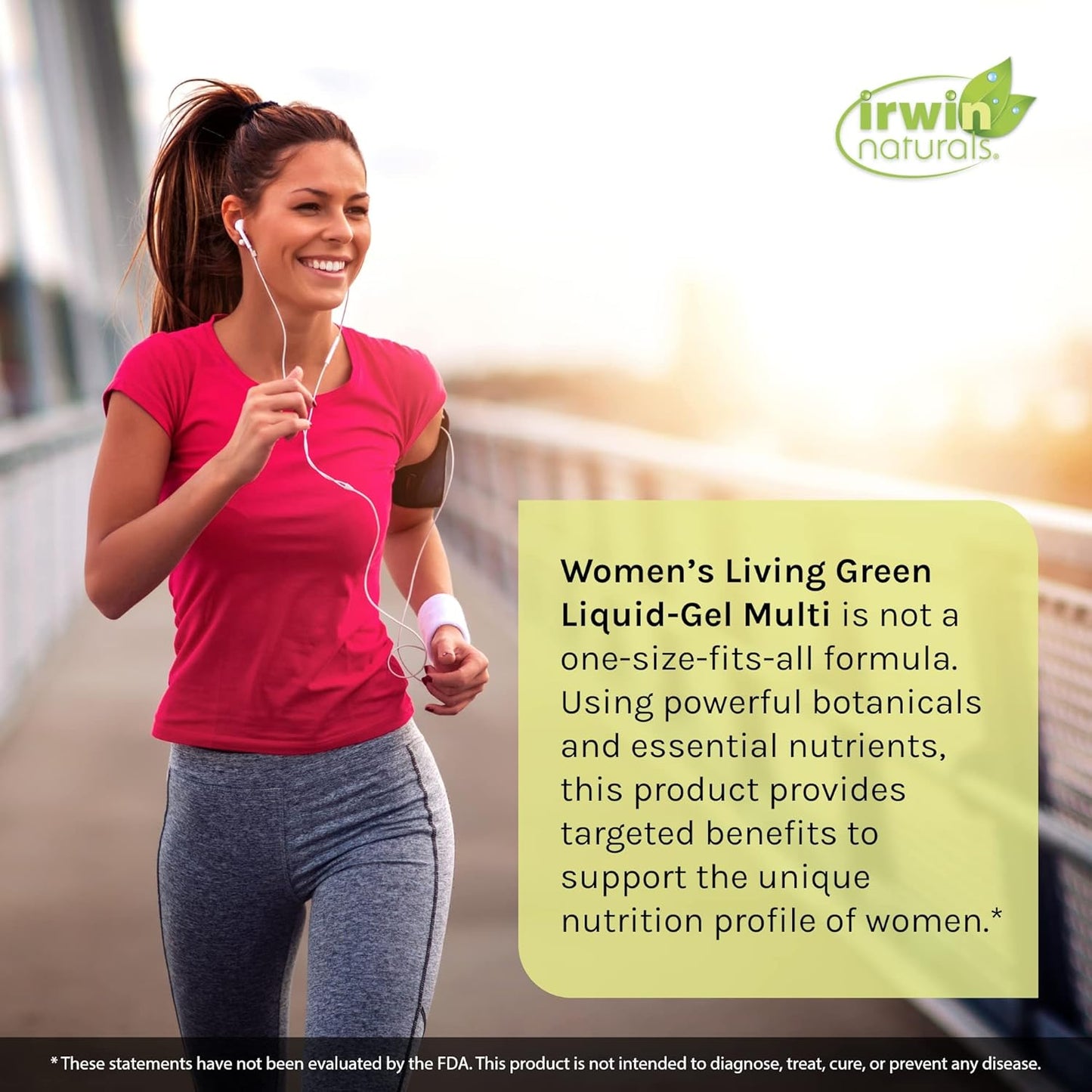 Irwin Naturals Women's Living Green Liquid-Gel Multi - 240 Liquid Soft-Gels, 70 Essential Nutrients, Vitamins & Minerals