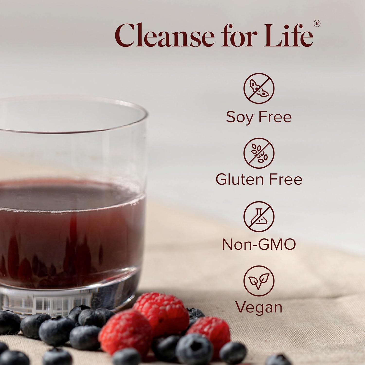 Isagenix Cleanse for Life Powder Supplement - No Laxatives or Diuretics - Supports Metabolism - Vitamin B12 & Niacin - Rich Berry Flavor - 3.4 Oz