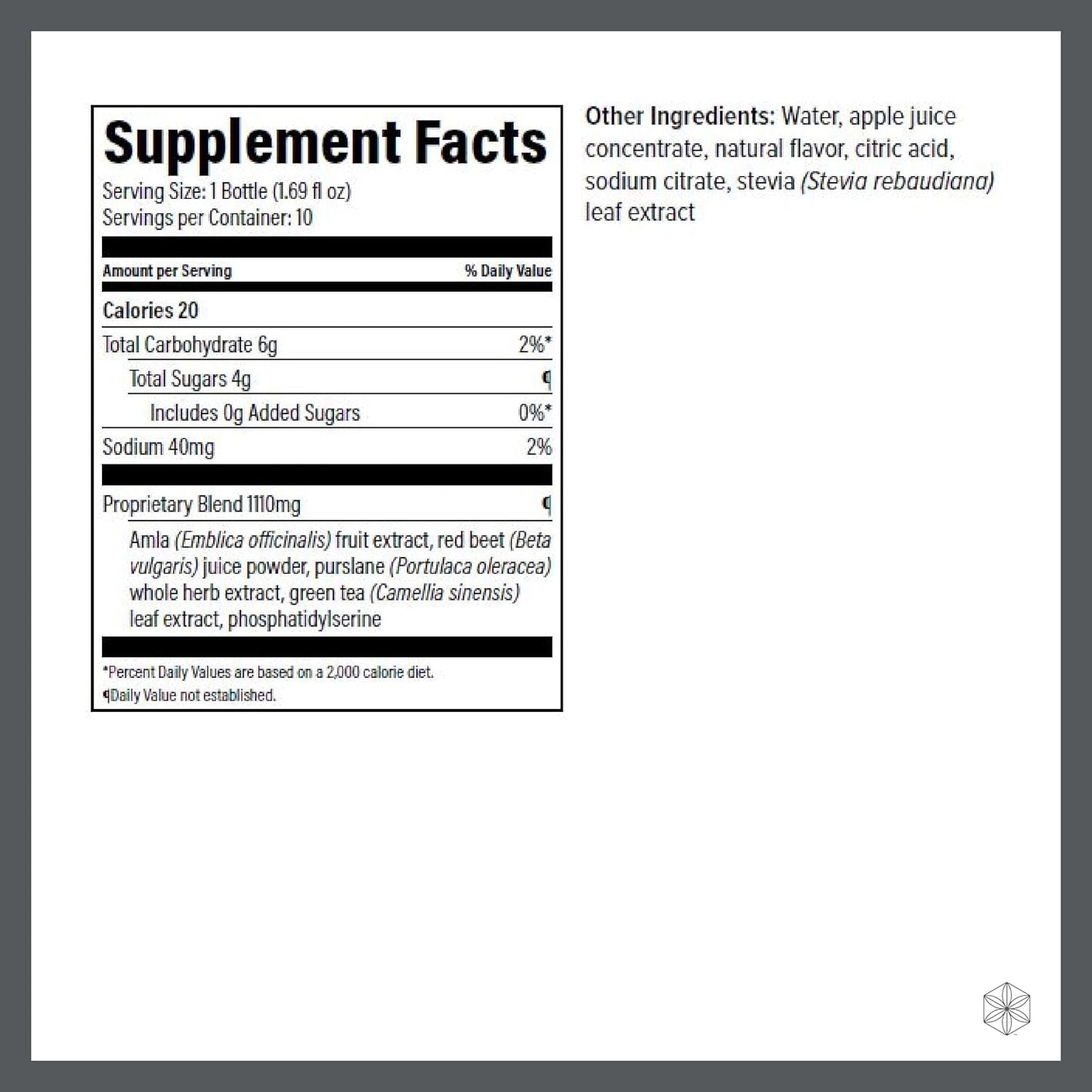 Isagenix Nootropic Elixir - Liquid Brain Health & Focus Supplement with Green Tea Extract - 1.69 Oz Bottles (10 Count)