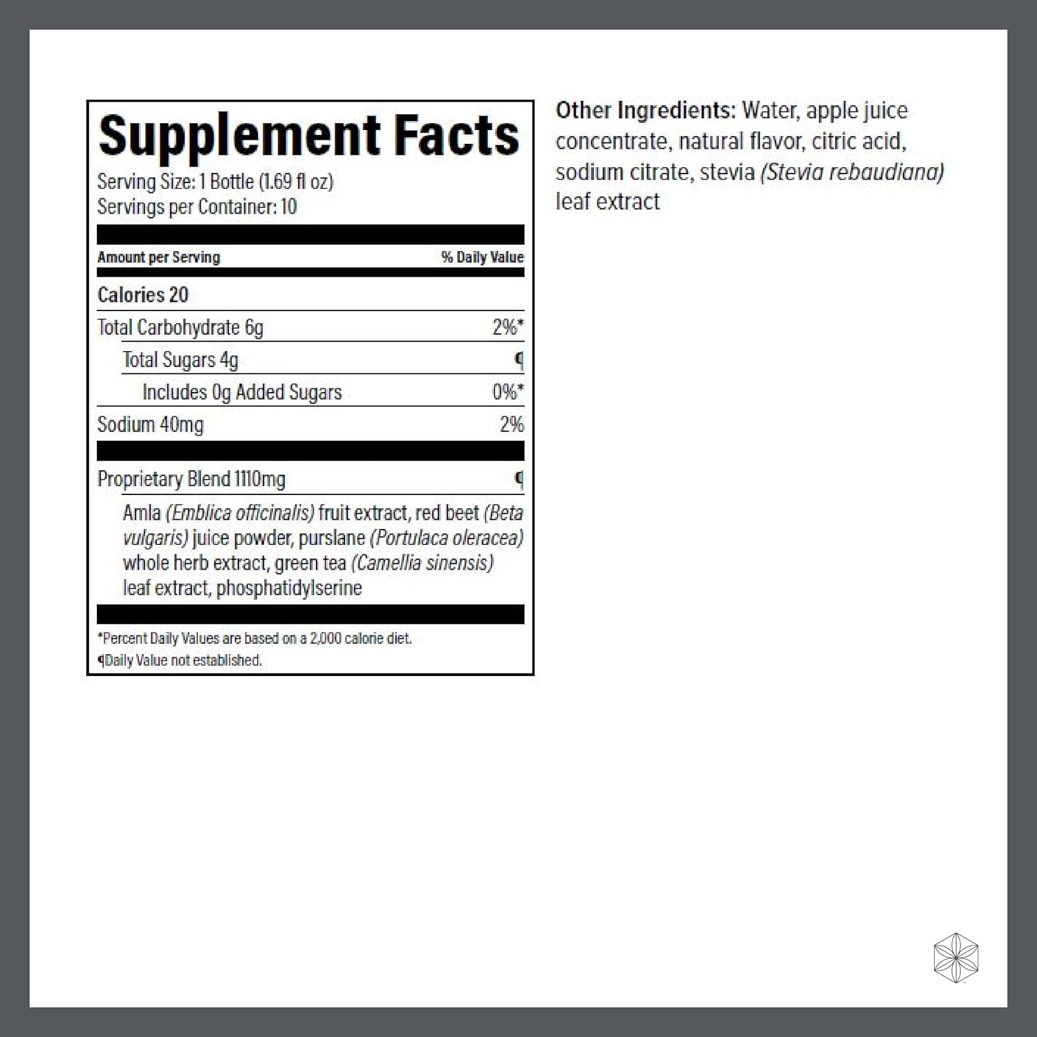 Isagenix Nootropic Elixir - Liquid Brain Health & Focus Supplement with Green Tea Extract - 1.69 Oz Bottles (10 Count)