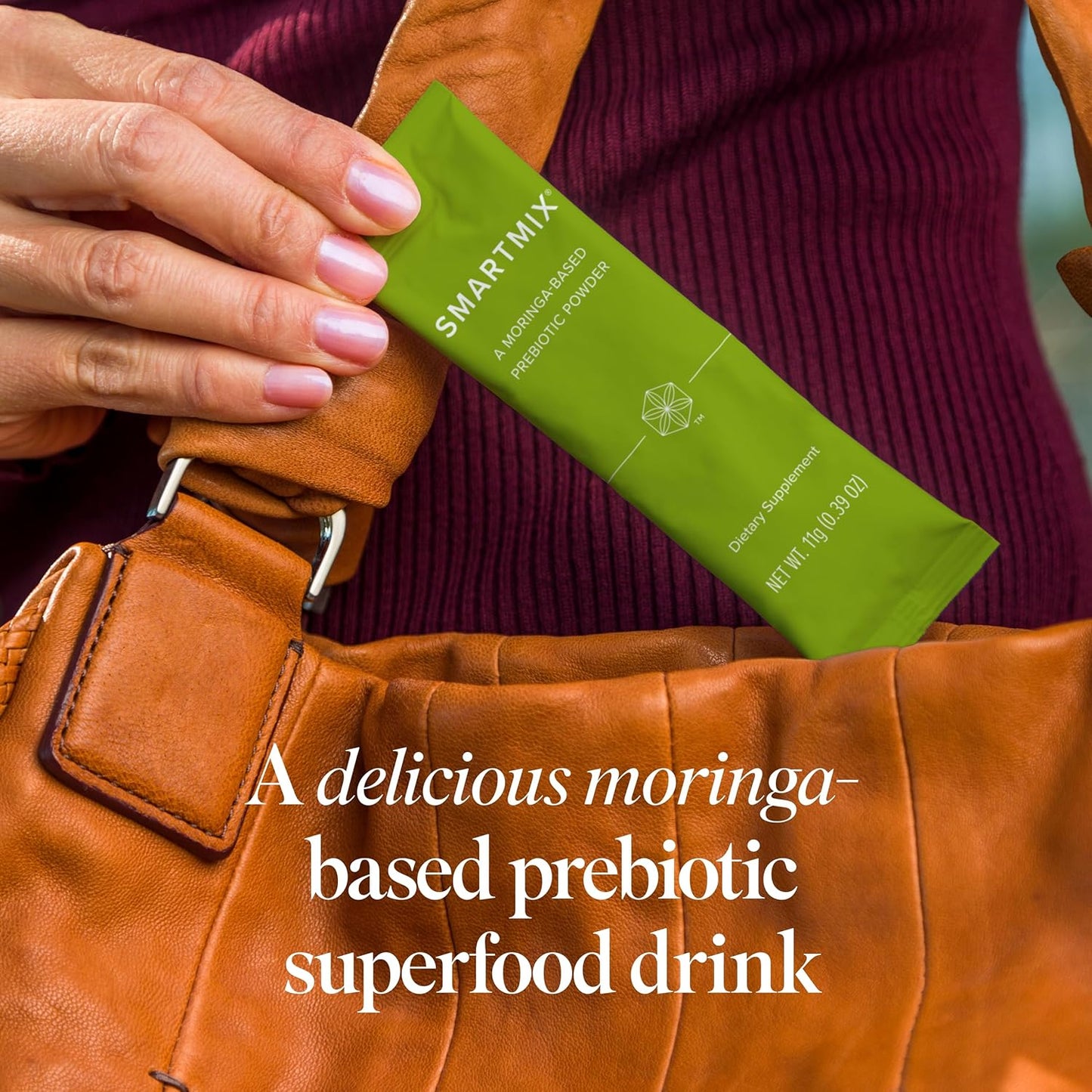 Isagenix SmartMix - Moringa Prebiotic Powder Packs - 32 Servings - Light Tropical Flavor