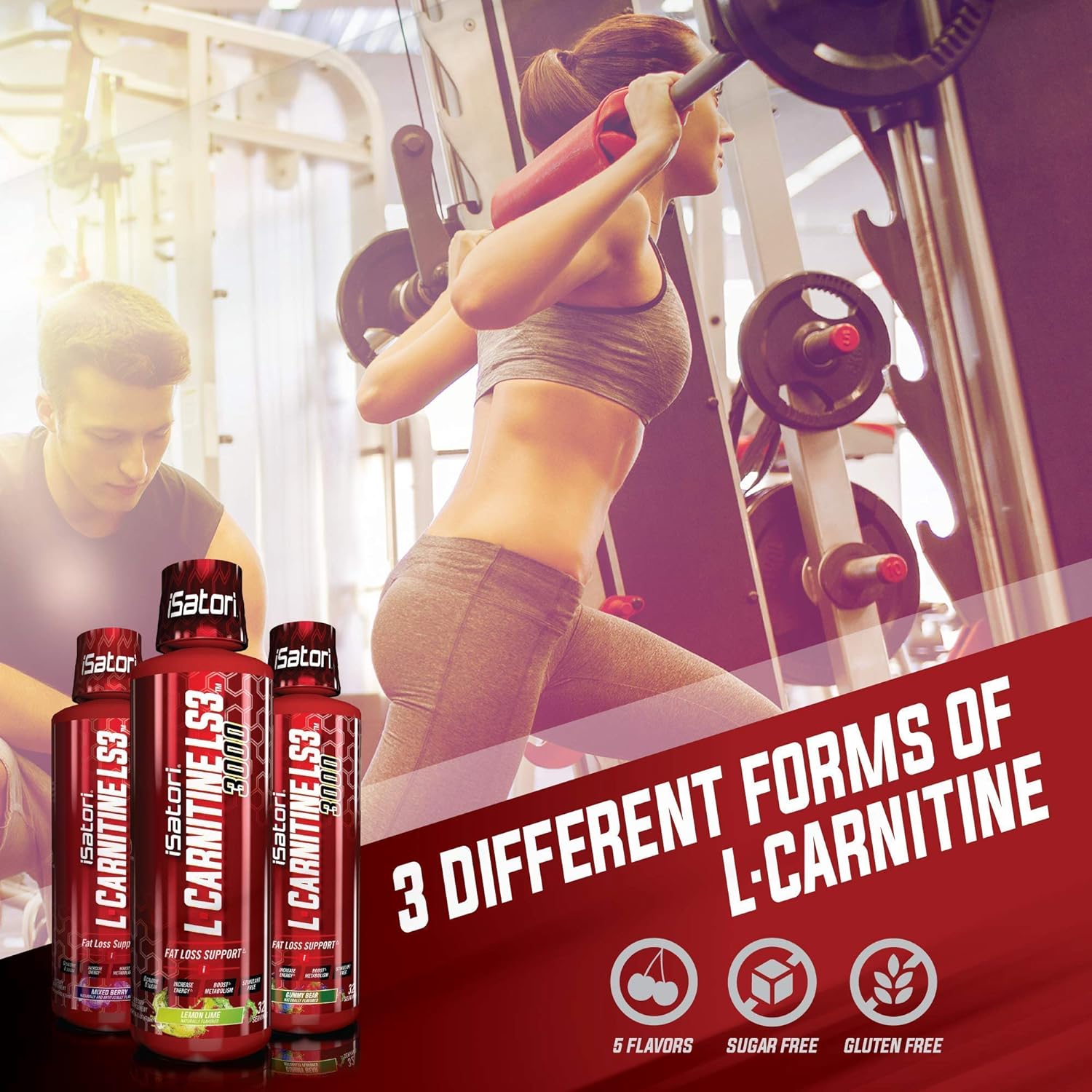 iSatori L-Carnitine LS3 Lemon Lime 3000mg + Ultra CLA Softgels Bundle for Weight Loss & Energy Boost
