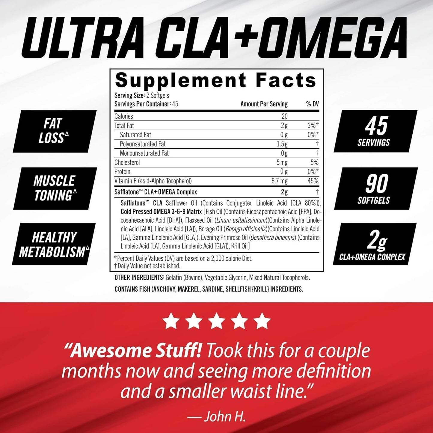 iSatori L-Carnitine LS3 Lemon Lime 3000mg + Ultra CLA Softgels Bundle for Weight Loss & Energy Boost