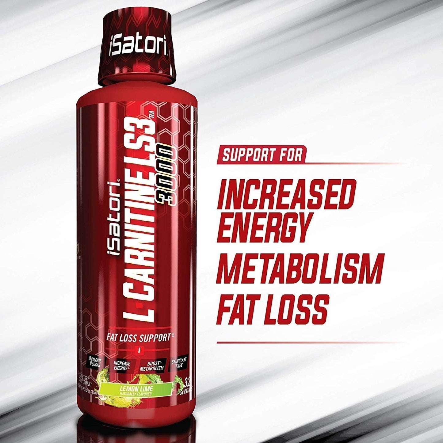 iSatori L-Carnitine LS3 Lemon Lime 3000mg + Ultra CLA Softgels Bundle for Weight Loss & Energy Boost