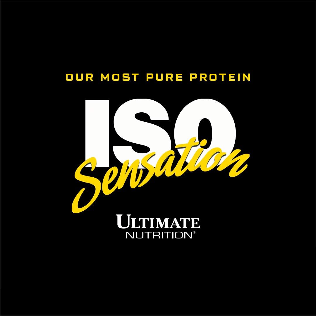 ISO Sensation 93 Whey Protein Isolate Powder with Colostrum & Glutamine Complex - Cafe Brazil Flavor, 2lbs - Boost Recovery & Immunity