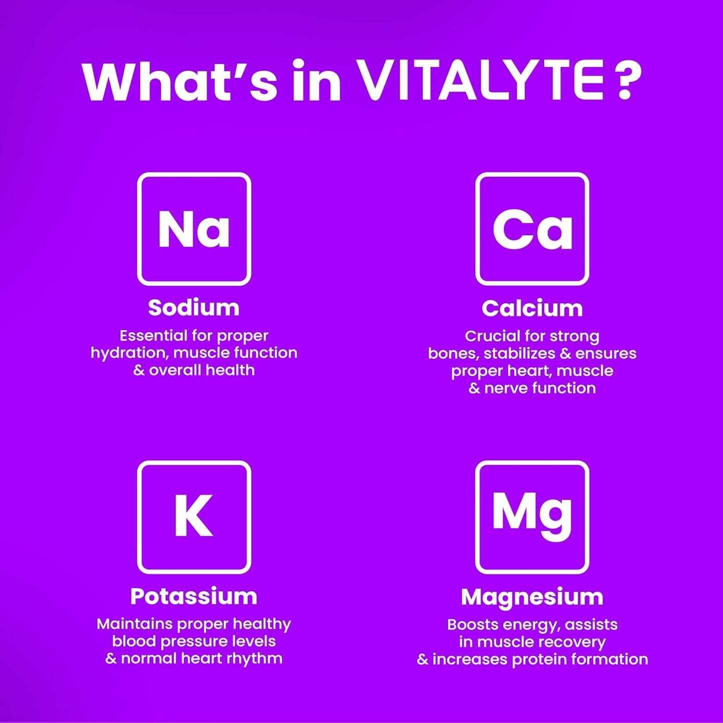 Isotonic Electrolyte Powder Packets for Sports Nutrition and Hydration - Vitalyte Dehydration Relief Packets