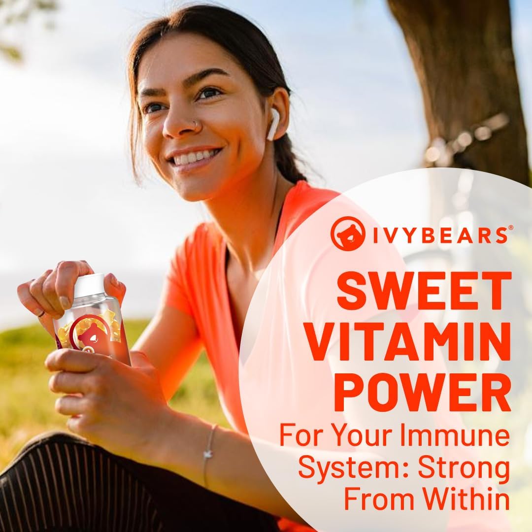 IvyBears Immune Support Gummies | Daily Vitamins for Immune Health | EU Certified Supplement - 60 Count