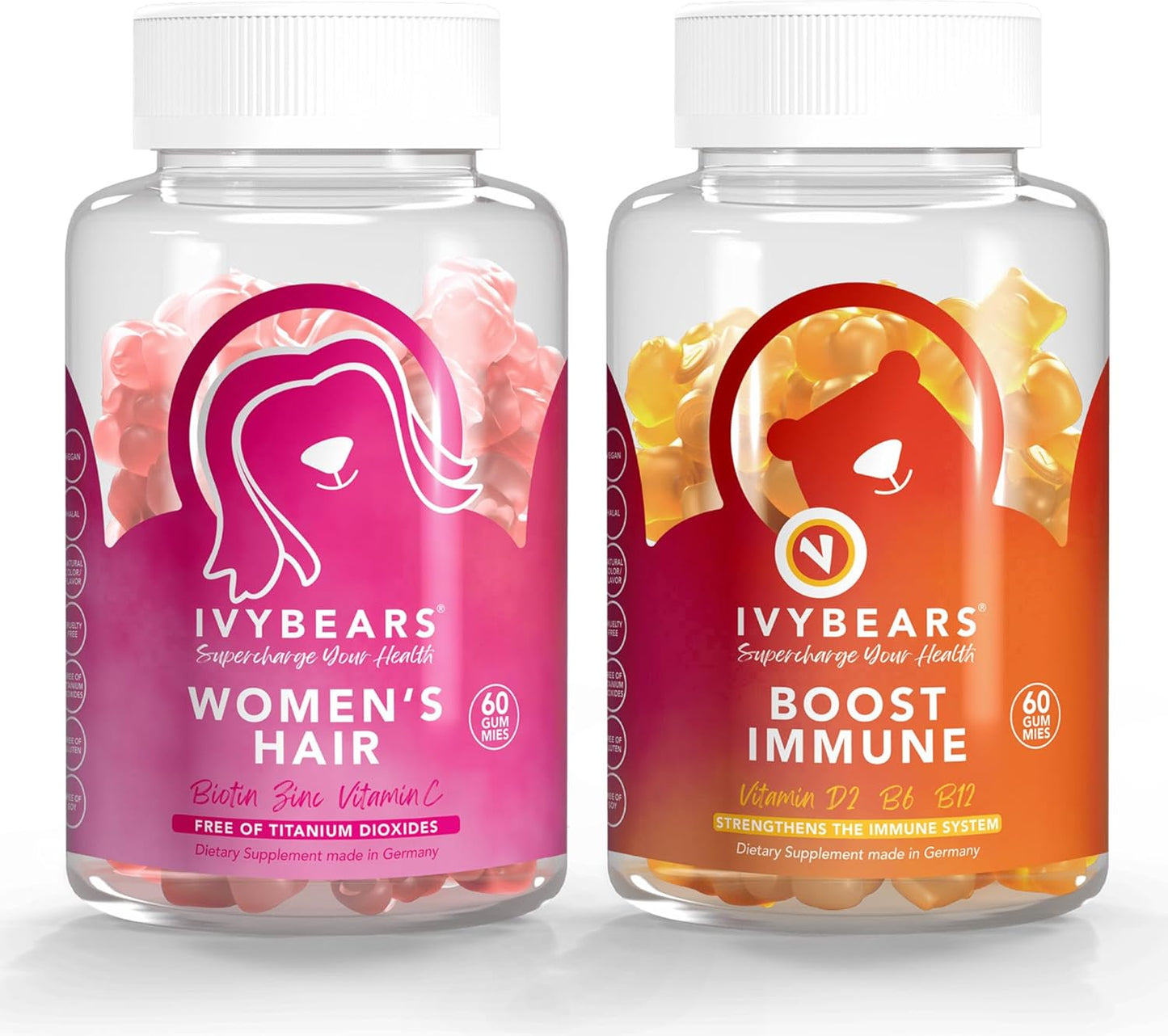 IvyBears Women’s Hair and Immune Support Gummies - 60 Count