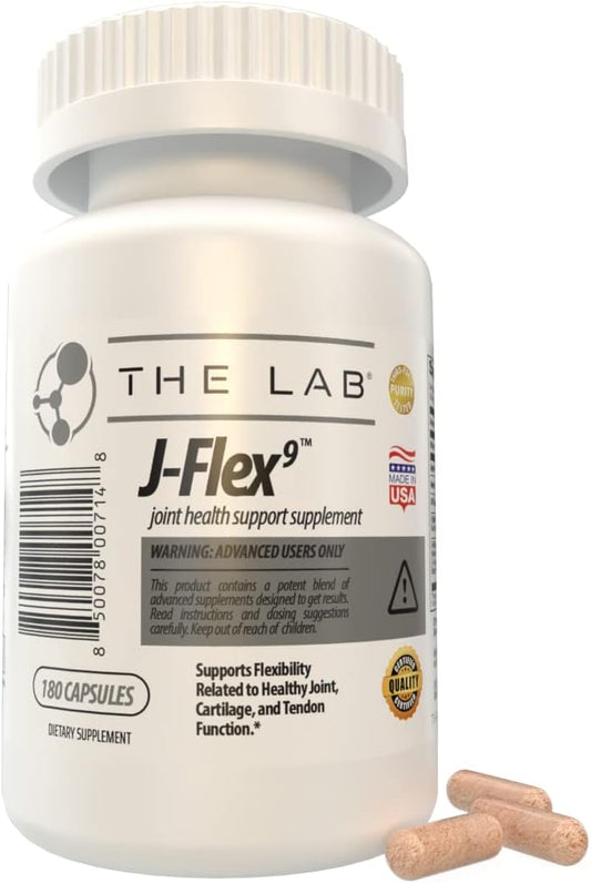 J-FLEX9 Advanced Joint Health Supplement with 9 Key Ingredients for Cartilage & Tendon Support - Made in the USA
