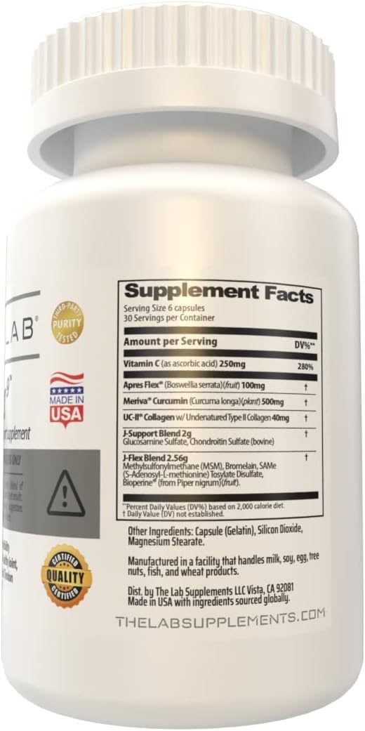 J-FLEX9 Advanced Joint Health Supplement with 9 Key Ingredients for Cartilage & Tendon Support - Made in the USA