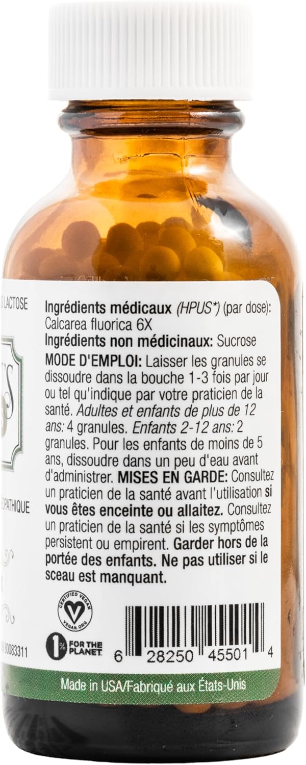 Jackson's #1 Calc fluor 6X (500 pellets) - Vegan & Lactose-Free Schuessler Tissue Cell Salt