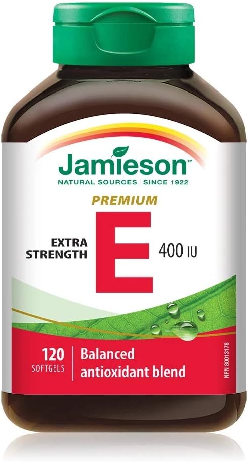 Jamieson Balance E 400IU Capsules - Mixed Tocopherols for Cell Aging Prevention