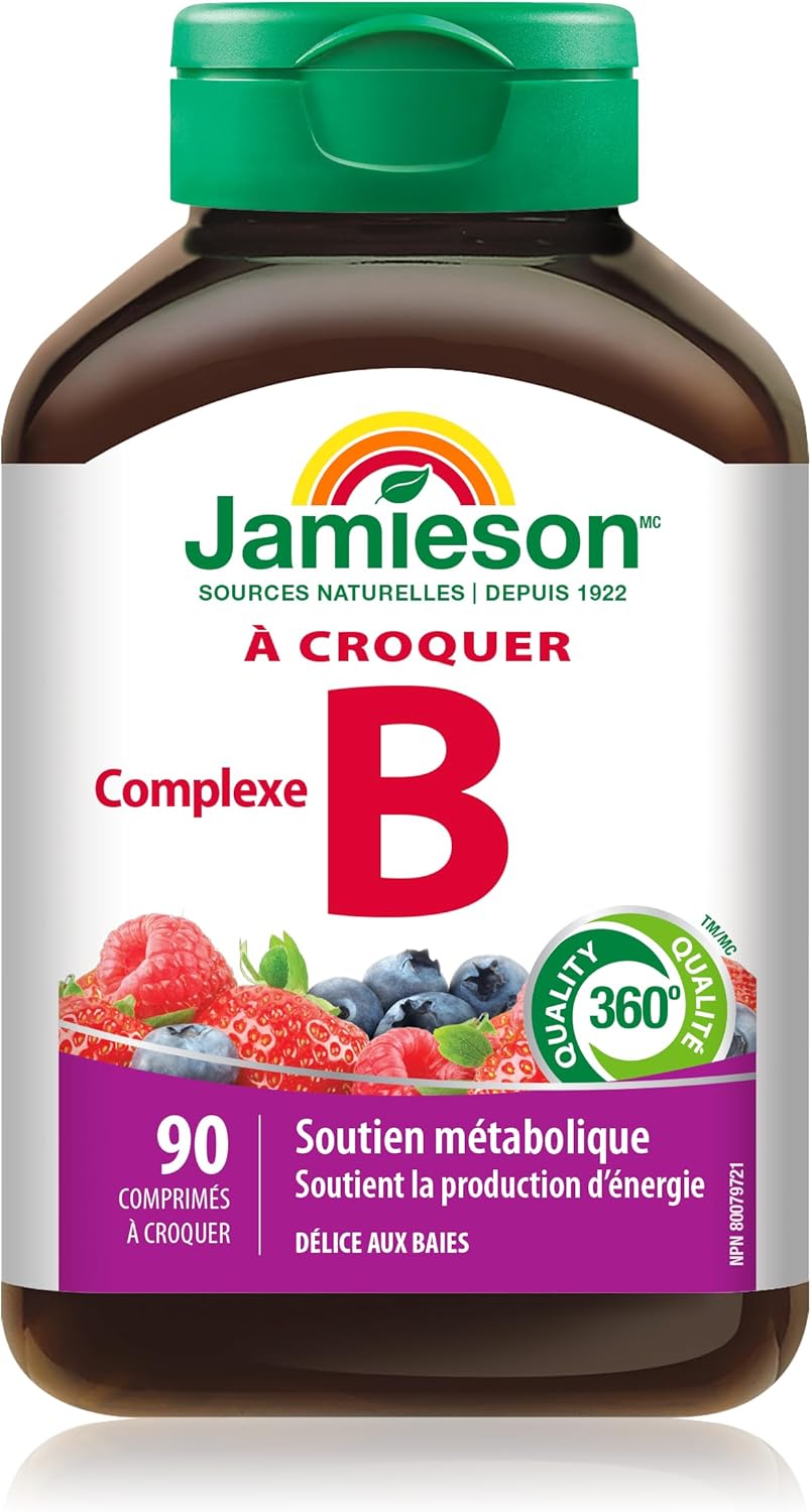Jamieson Berry Bliss B Complex Chewable Tablets - 90 Count