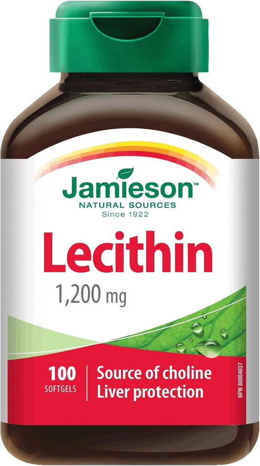 Jamieson Lecithin Softgels 1,200mg - Liver Protection & Choline Source