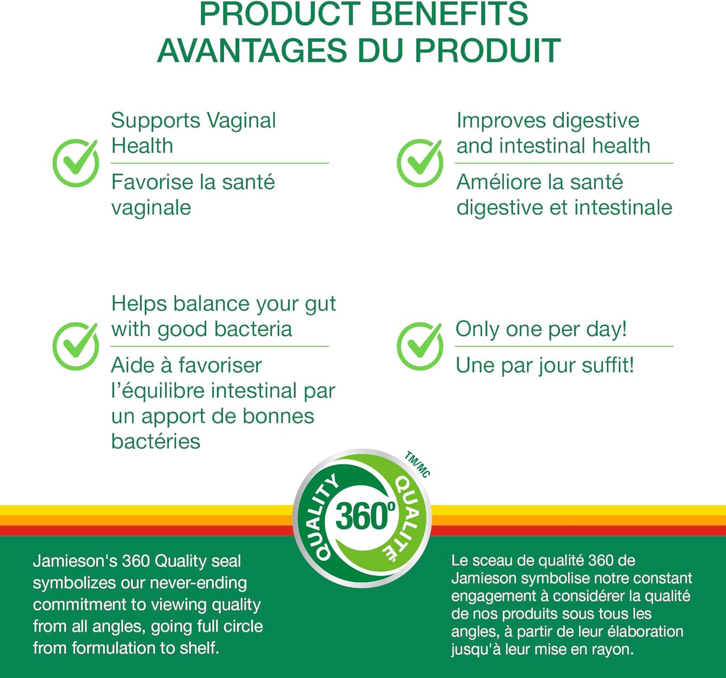 Jamieson Women's Probiotic Complex with 7 Billion CFUs, 45 Vegetarian Capsules