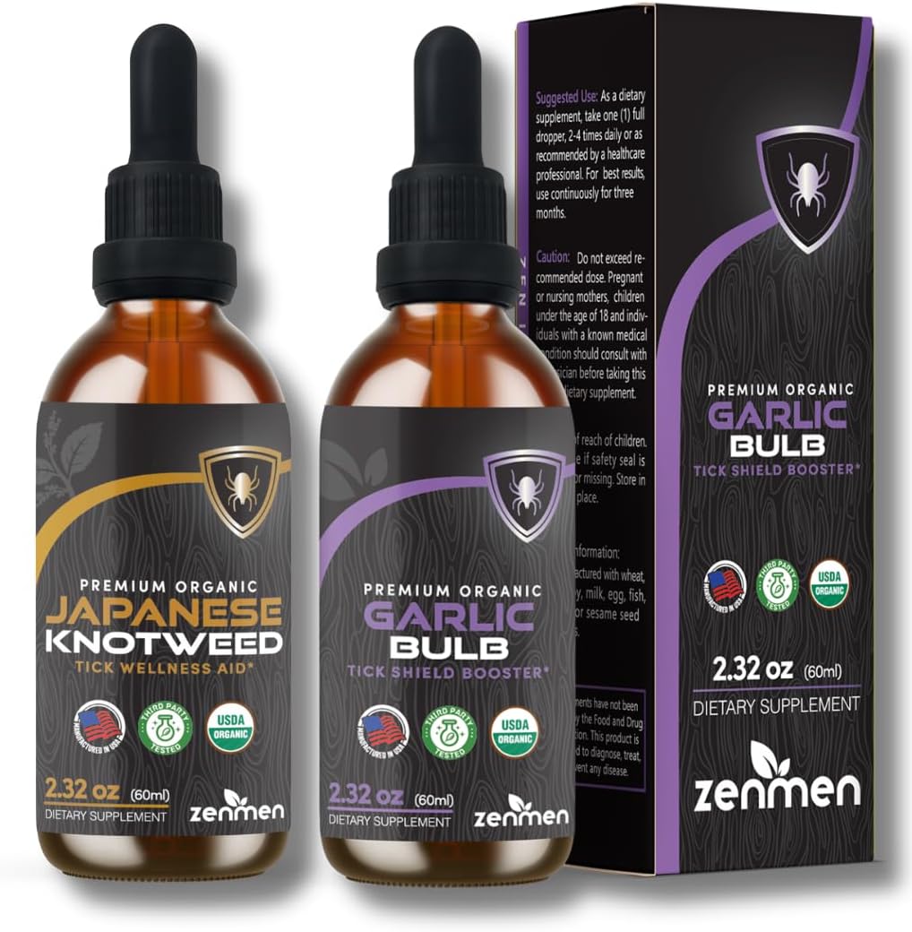 Japanese Knotweed and Garlic Tinctures for Immune Support Zenmen Bundle