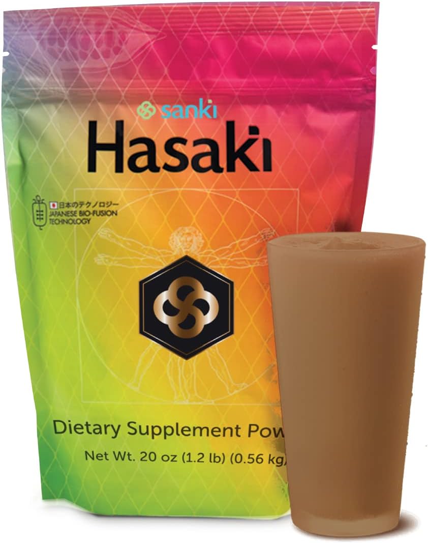 Japanese Sanki Global Chocolate Hasaki Gut Health Dietary Supplements Powder - 20oz (1.2lbs) - 0.49oz Protein Per Serving