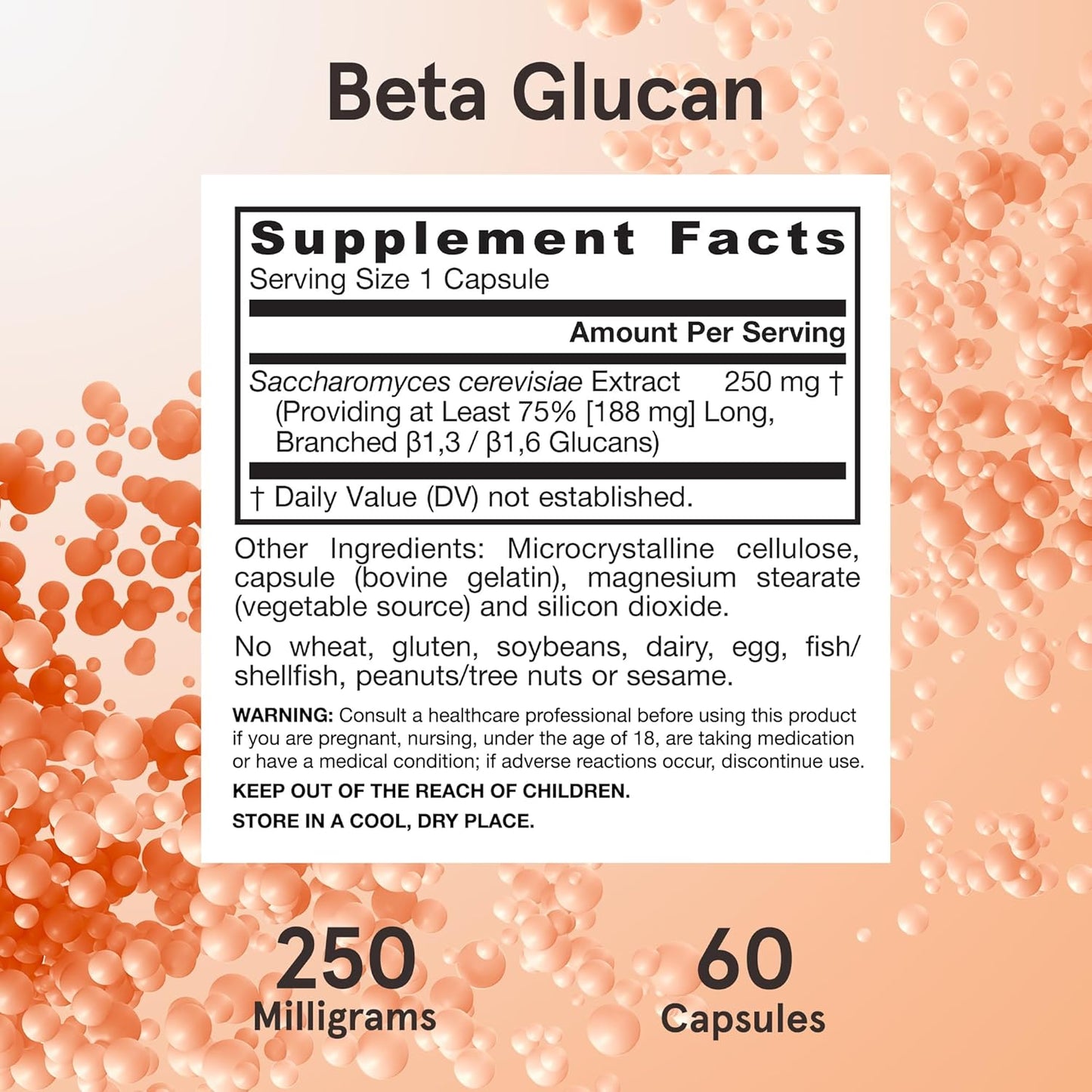 Jarrow Formulas® Beta Glucan Capsules - 60 Day Supply for Immune Health Support