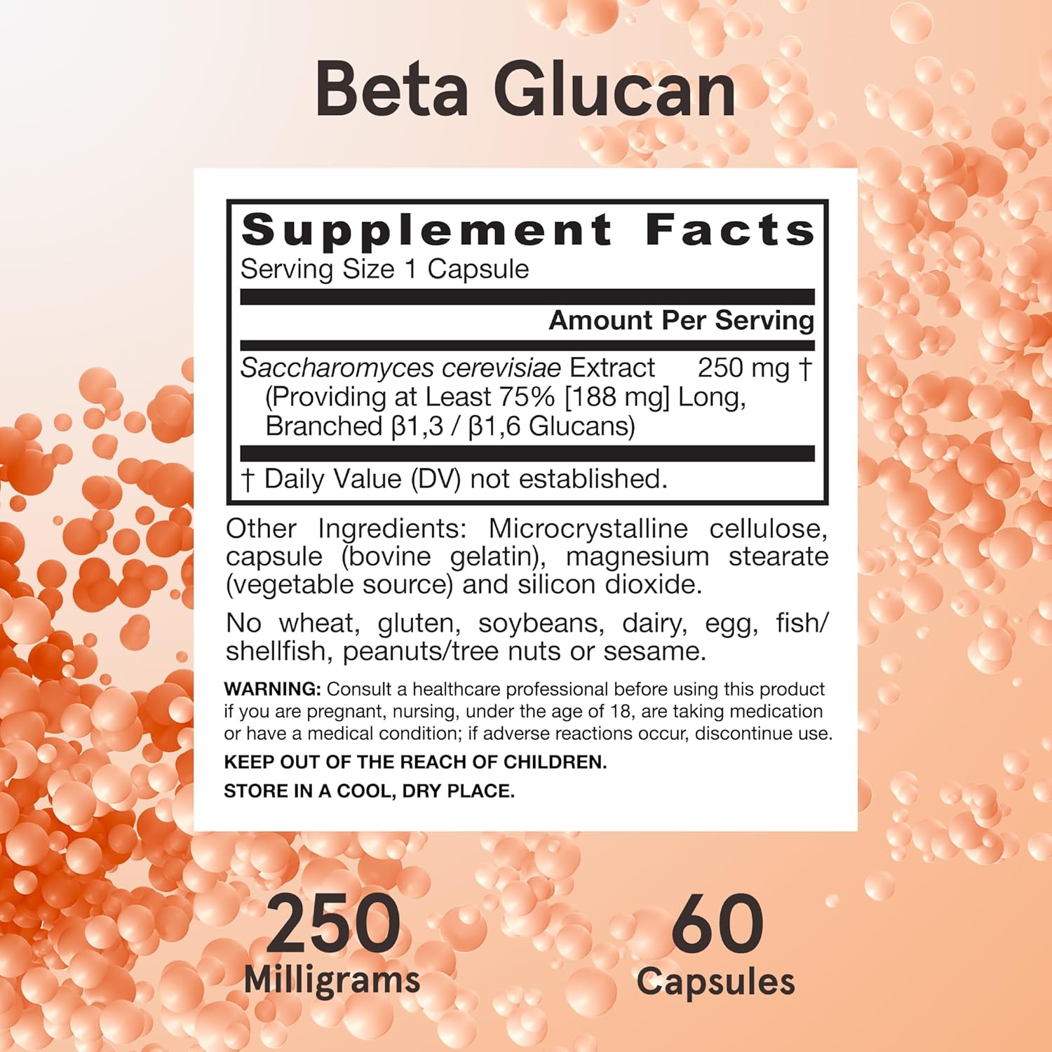 Jarrow Formulas® Beta Glucan Capsules - 60 Day Supply for Immune Health Support