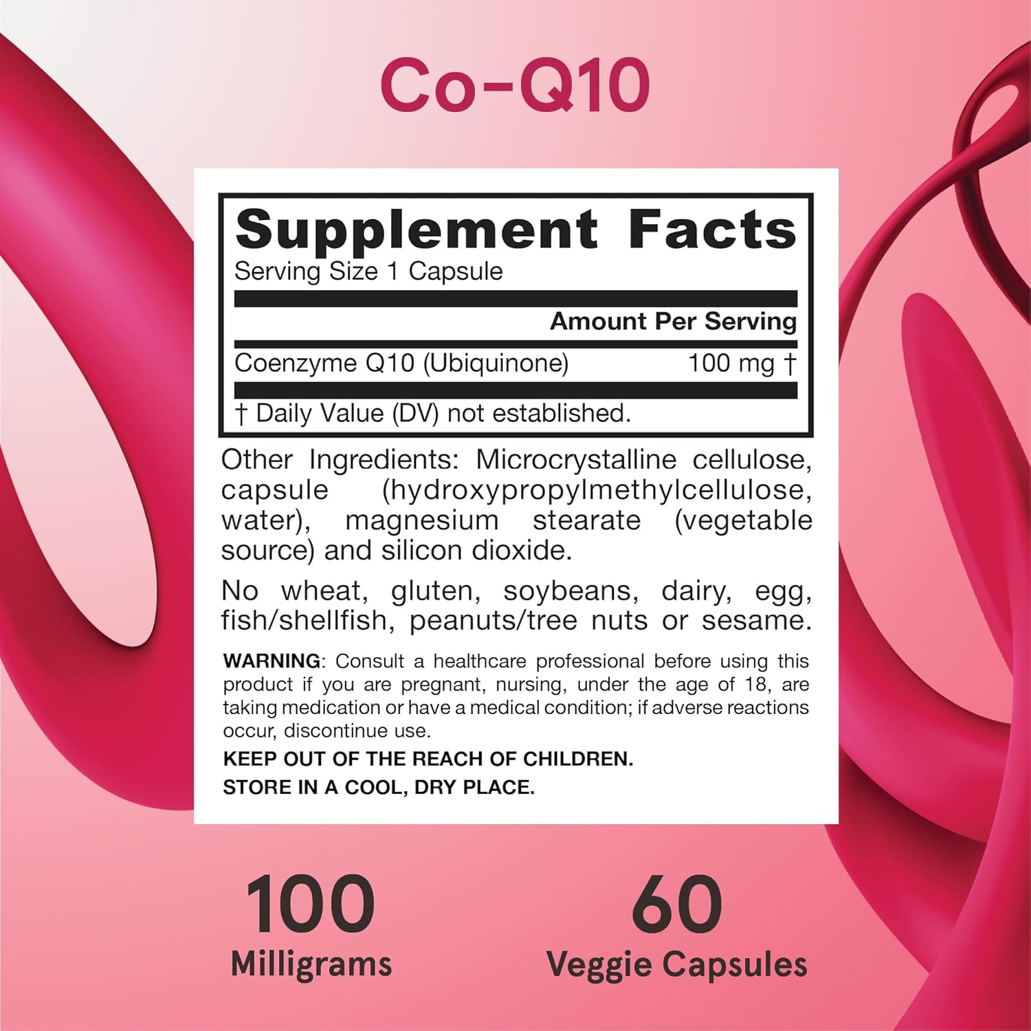 Jarrow Formulas Co-Q10 100mg Veggie Capsules for Antioxidant Support and Cardiovascular Health, 60-Day Supply - BoostGo Australia