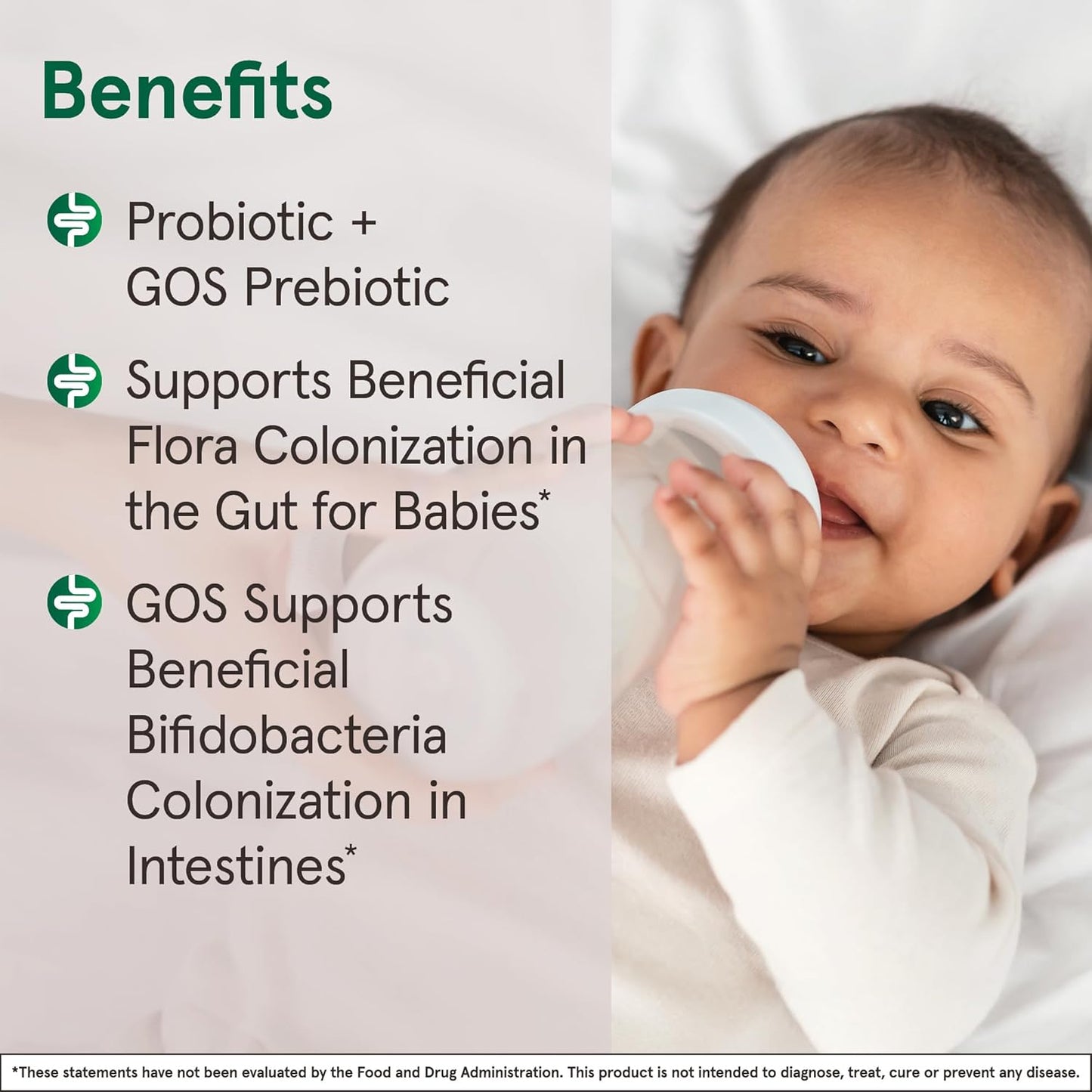 Jarrow Formulas Jarro-Dophilus Baby Probiotic Powder with GOS Prebiotic, 60 Day Supply - Pack of 12