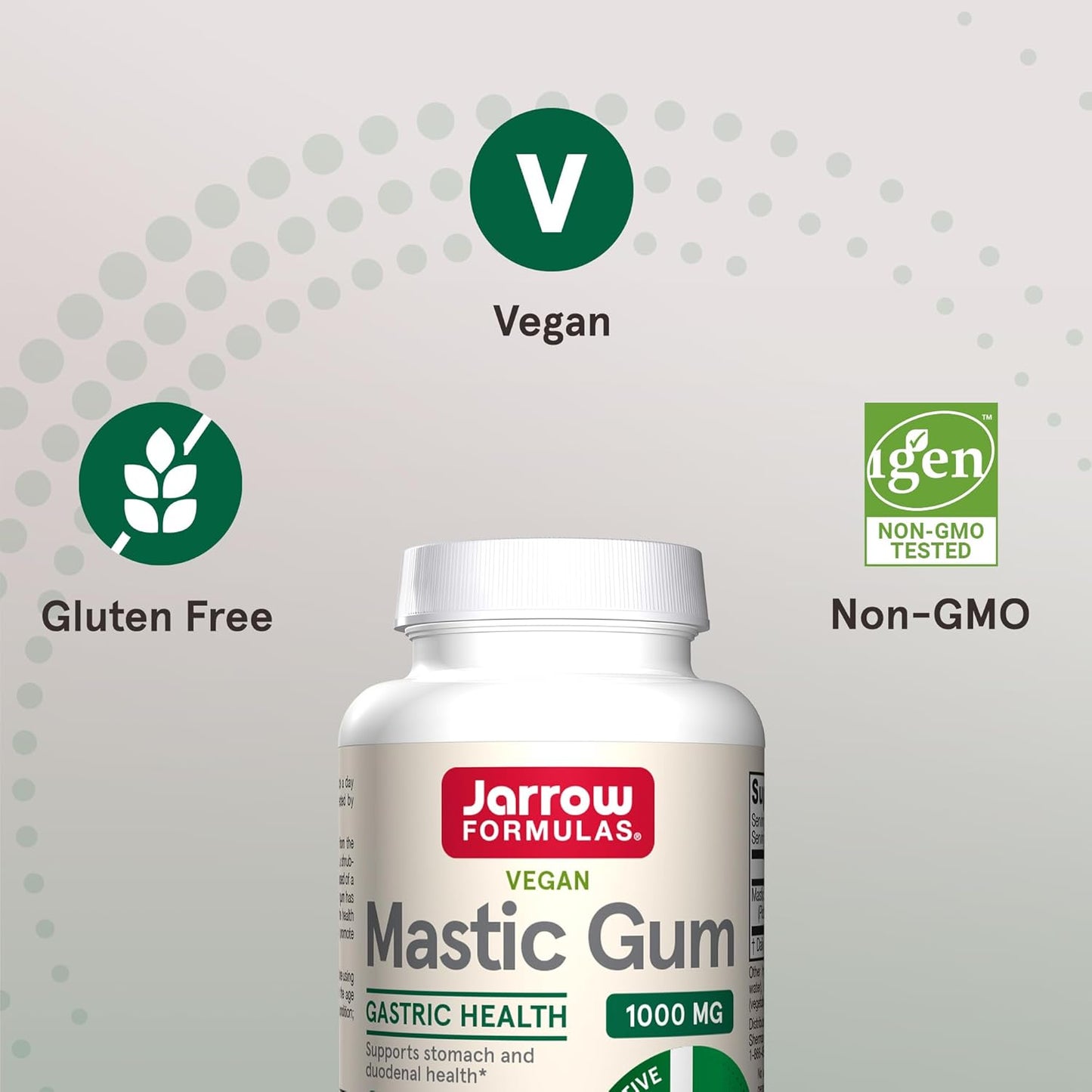 Jarrow Formulas Mastic Gum 1000 mg Capsules - 60 Veggie Caps, Gastrointestinal Health Support - 30 Day Supply (Pack of 12) - BoostGo Australia