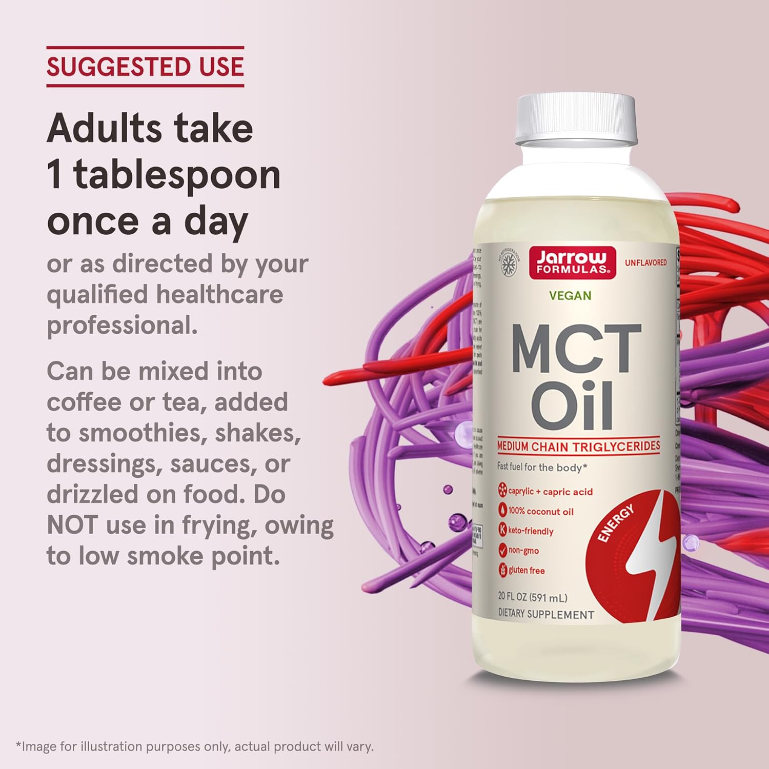 Jarrow Formulas MCT Oil 20 Fl. Oz - Brain and Muscle Fuel