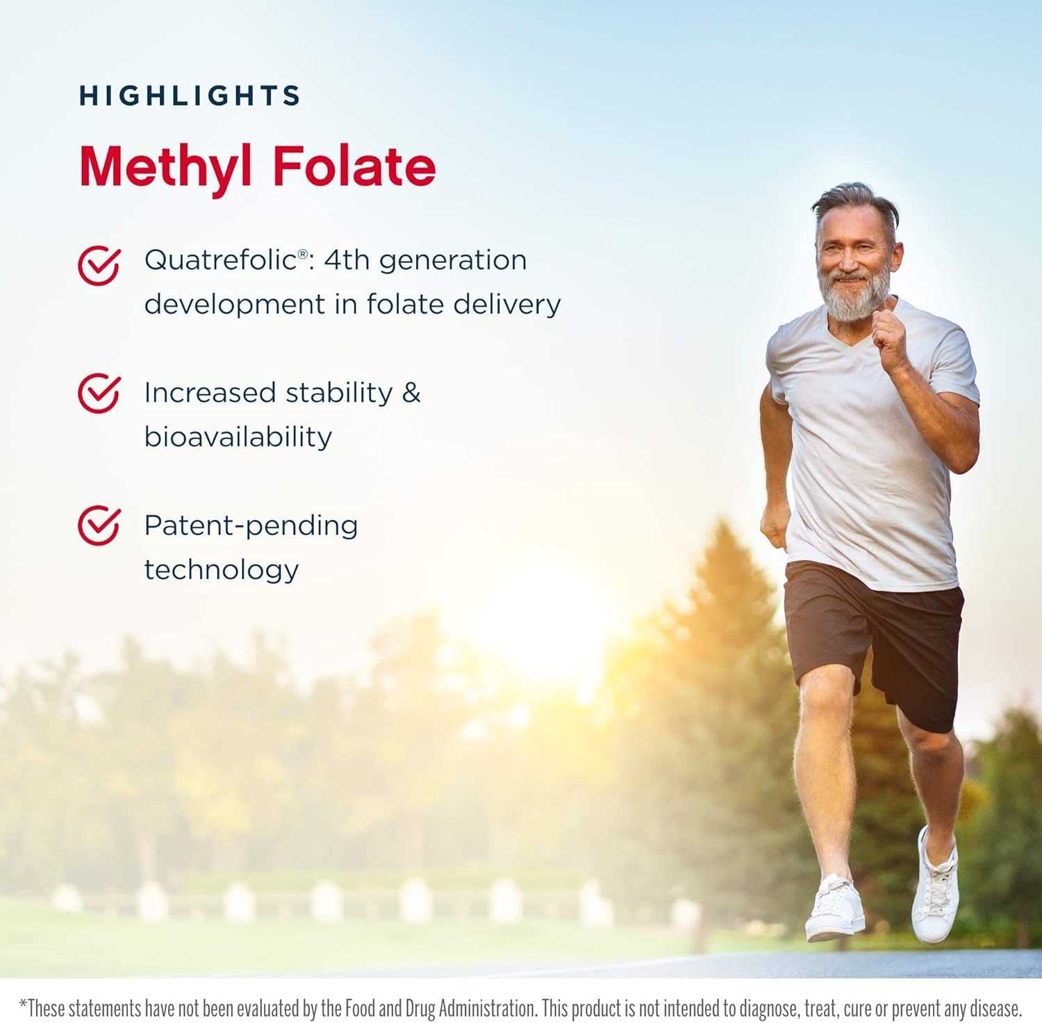 Jarrow Formulas Methyl Folate 400 mcg - 60 Veggie Caps x 2 - Highly Active Folate - 4th Gen Folic Acid - 120 Servings