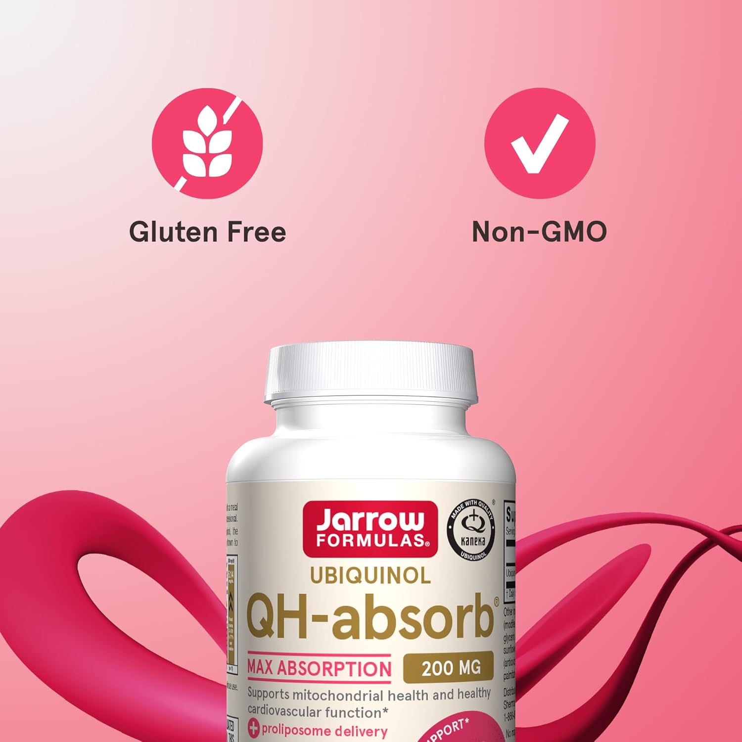 Jarrow Formulas QH-Absorb Ubiquinol 200mg Softgels - Cardiovascular Support - 30 Day Supply