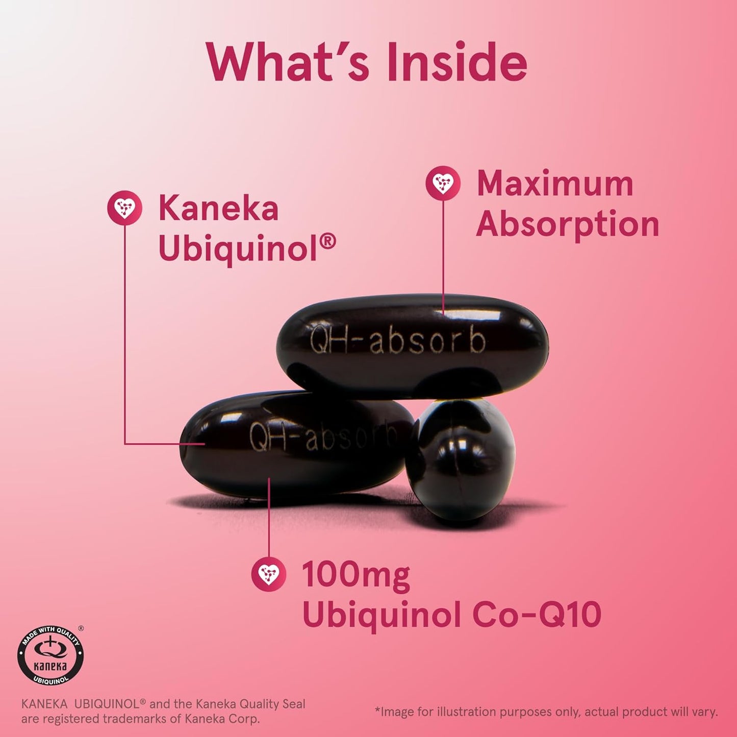 Jarrow Formulas QH-Absorb Ubiquinol Supplement 100mg Softgels - Cardiovascular Health - 60 Day Supply