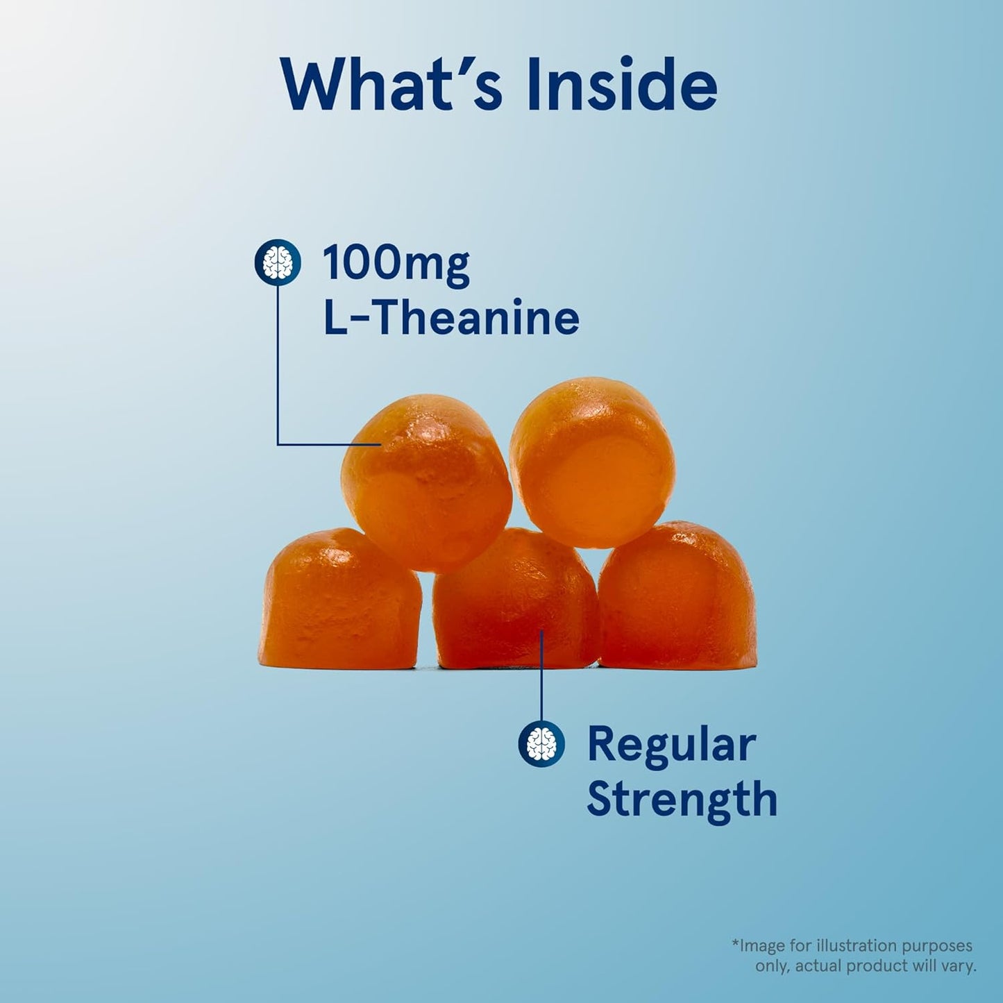 Jarrow Formulas Theanine 100 mg Gummies - Apple-Flavored Dietary Supplement for Calmness - 60 Day Supply