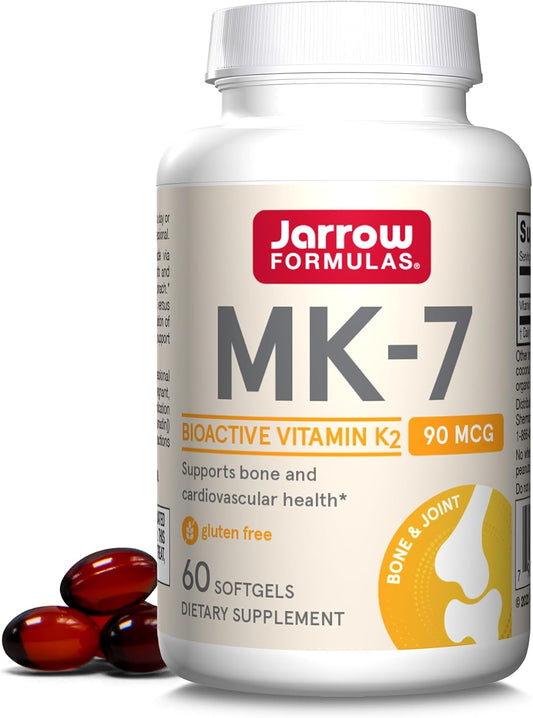 Jarrow Formulas Vitamin K-2 MK-7 Softgels - 90 mcg, 60 Count - BoostGo Australia