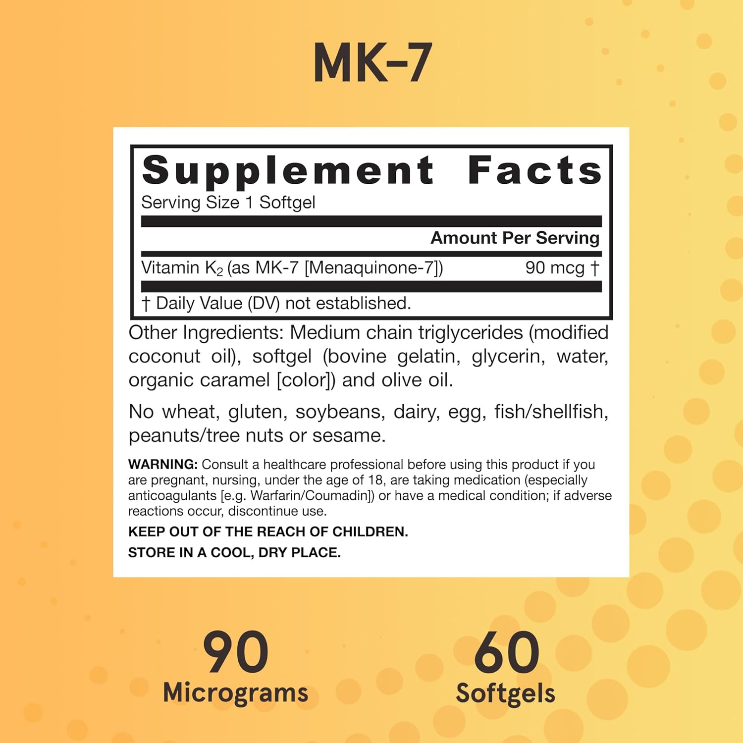 Jarrow Formulas Vitamin K-2 MK-7 Softgels - 90 mcg, 60 Count - BoostGo Australia