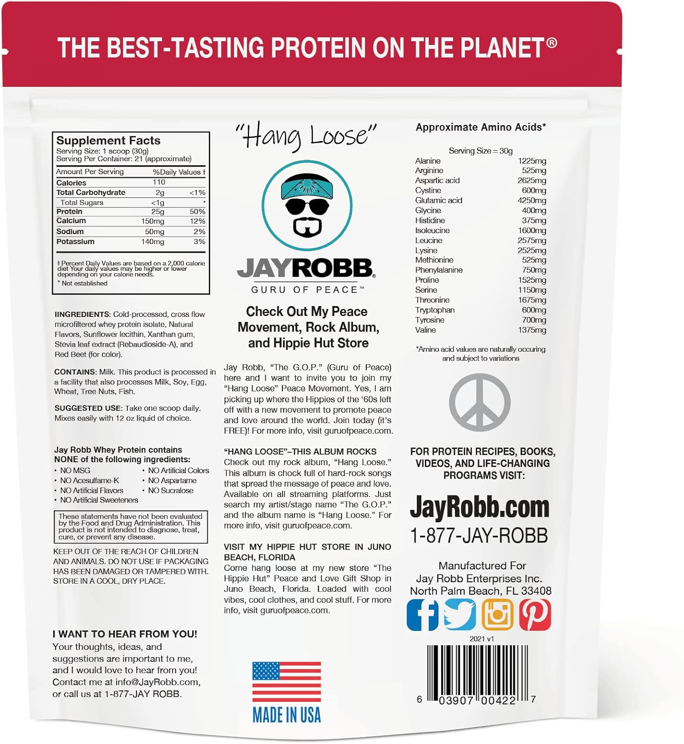Jay Robb Whey Isolate Protein Powder - Low Carb, Keto, Vegetarian, Gluten Free, Lactose Free - Non-GMO, No Sugar Added - Best-Tasting Strawberry Flavor - 24 oz